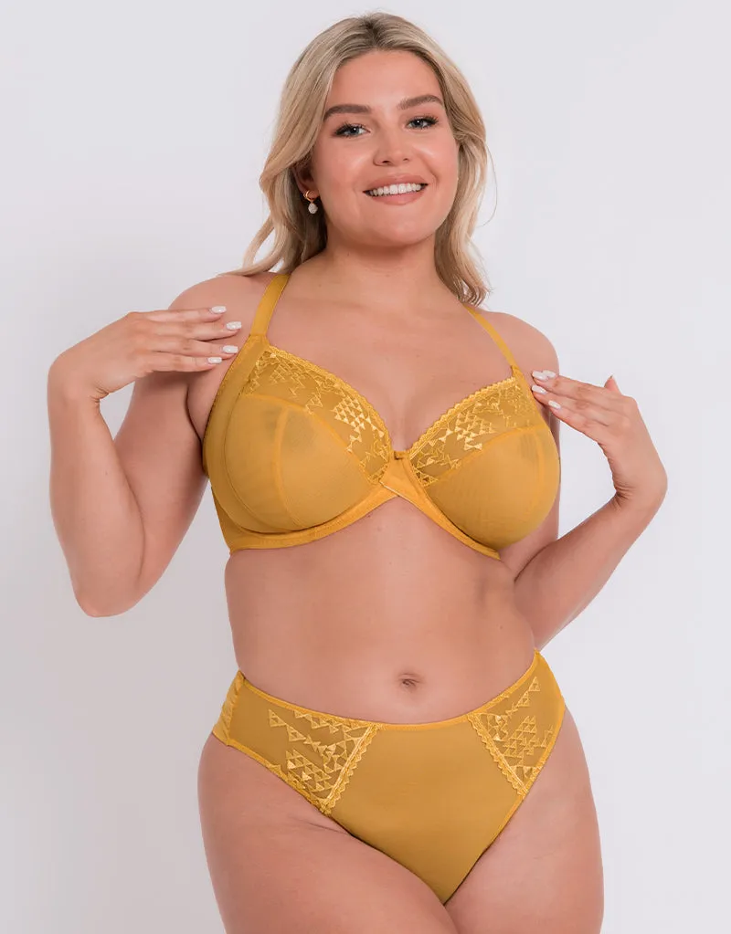 Curvy Kate Centre Stage Deep Thong Turmeric