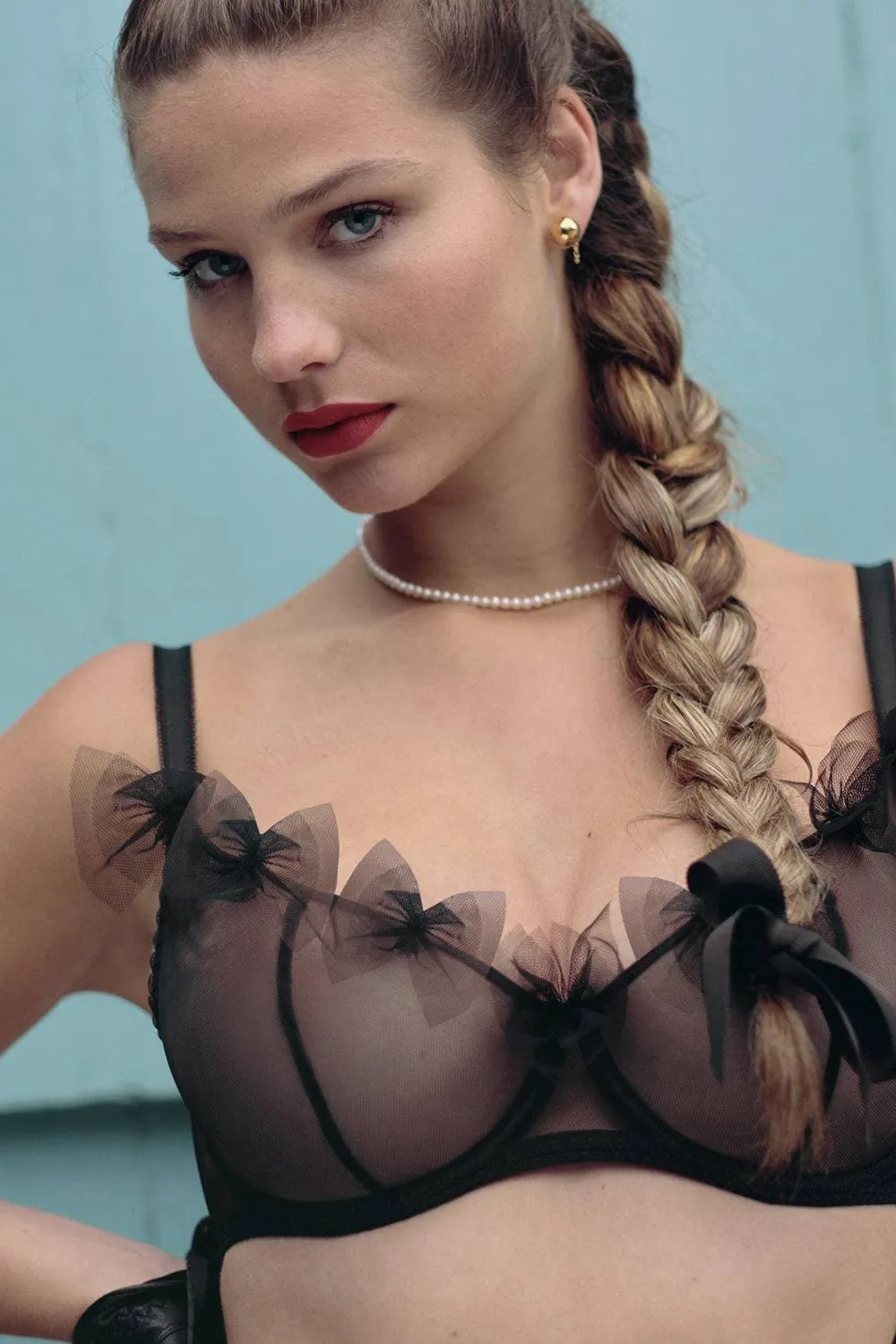 Fawn Plunge Underwired Bra. Size UK 32D