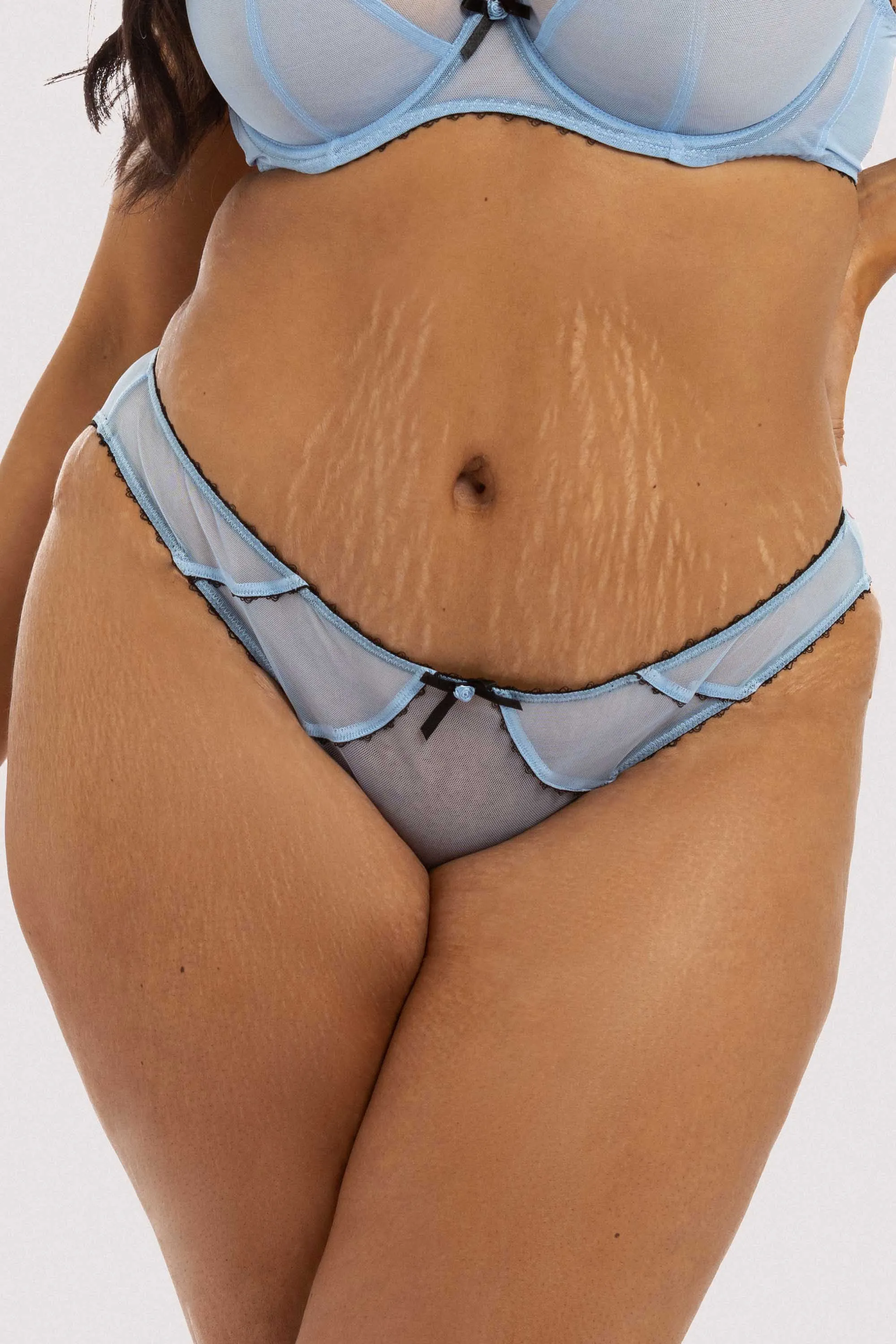 Grace Lavender Mesh Thong