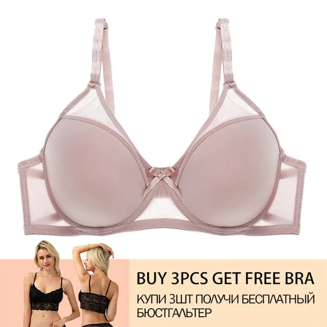 Hot Women Bra Push Up Bra For Women Sexy Cover B C Cup Bras 2019 Solid Seamless Bralette Top Lingerie Ultrathin Female Underwear