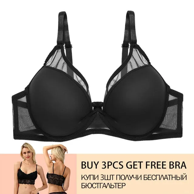 Hot Women Bra Push Up Bra For Women Sexy Cover B C Cup Bras 2019 Solid Seamless Bralette Top Lingerie Ultrathin Female Underwear