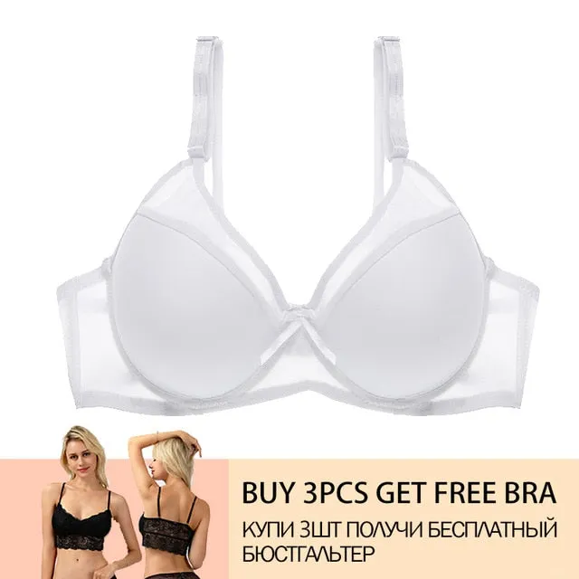 Hot Women Bra Push Up Bra For Women Sexy Cover B C Cup Bras 2019 Solid Seamless Bralette Top Lingerie Ultrathin Female Underwear