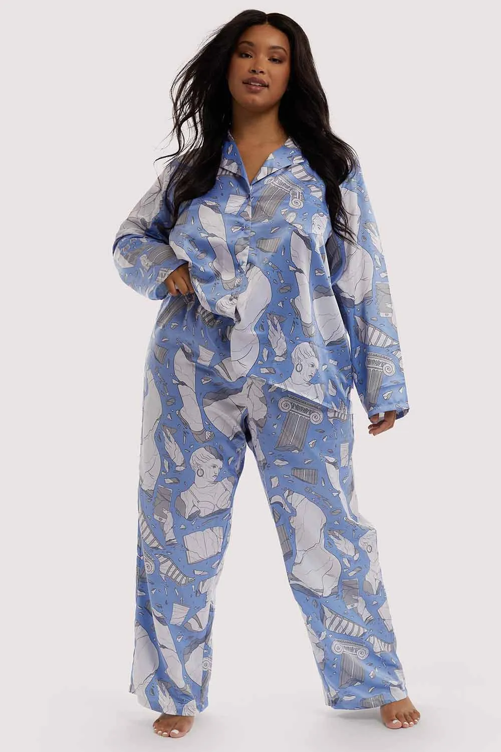 Logan Spector Statues Long Pyjama Shirt. . Size UK 16