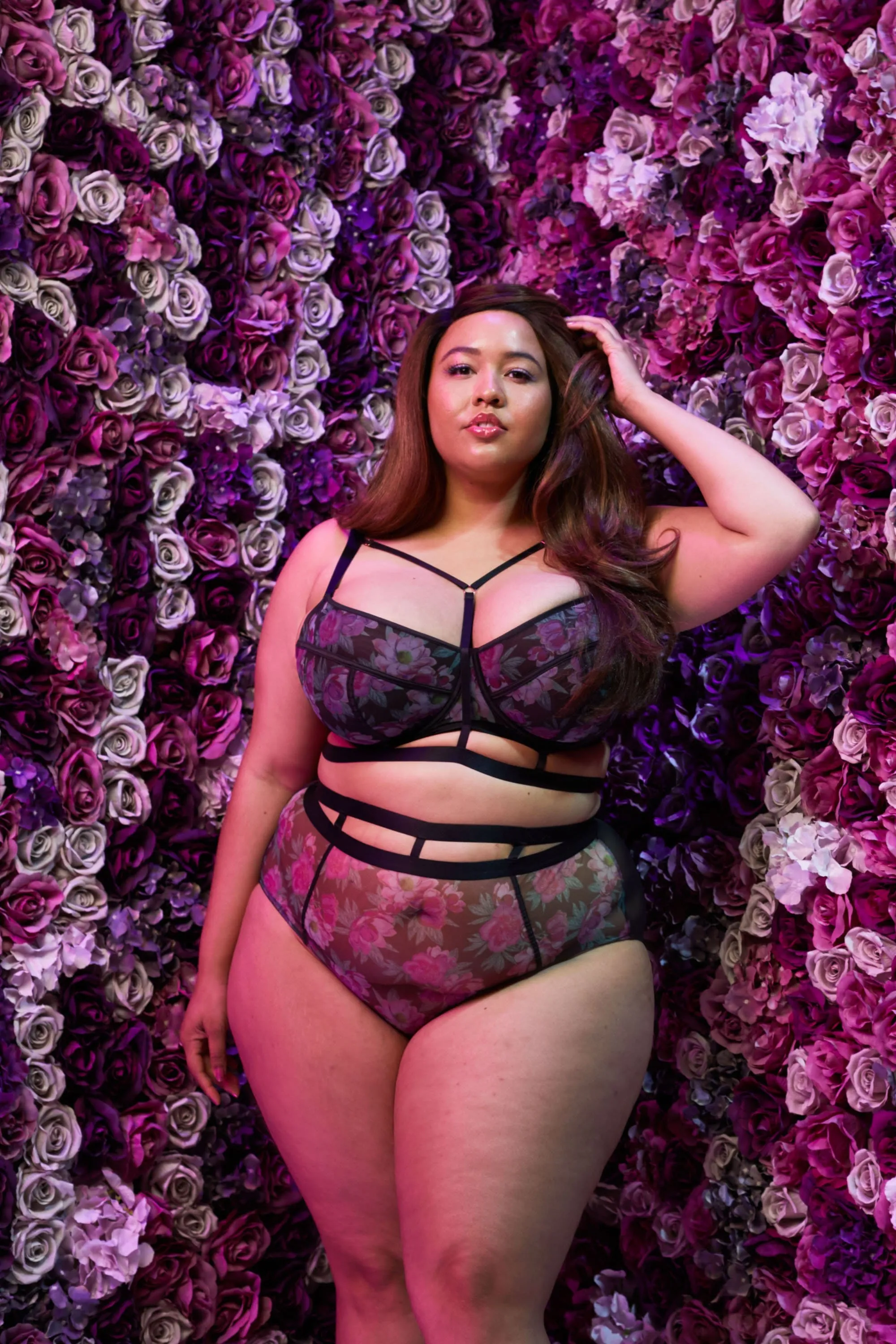 Nemi Floral Strappy Bra