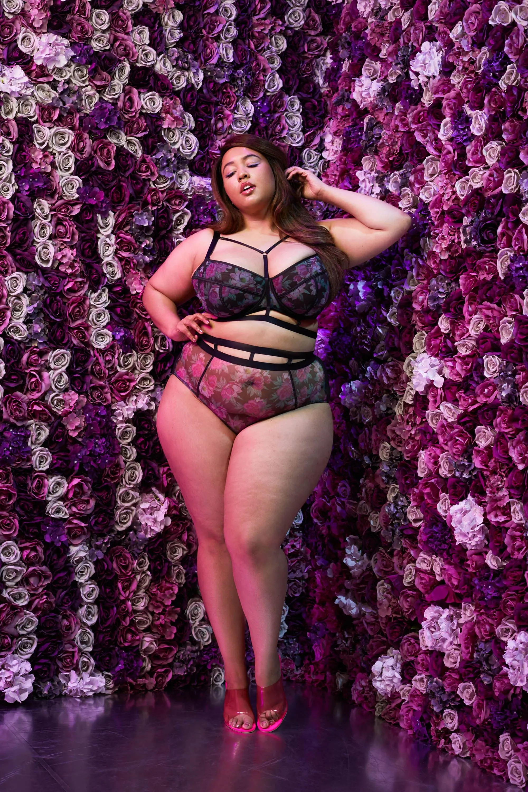 Nemi Floral Strappy Bra