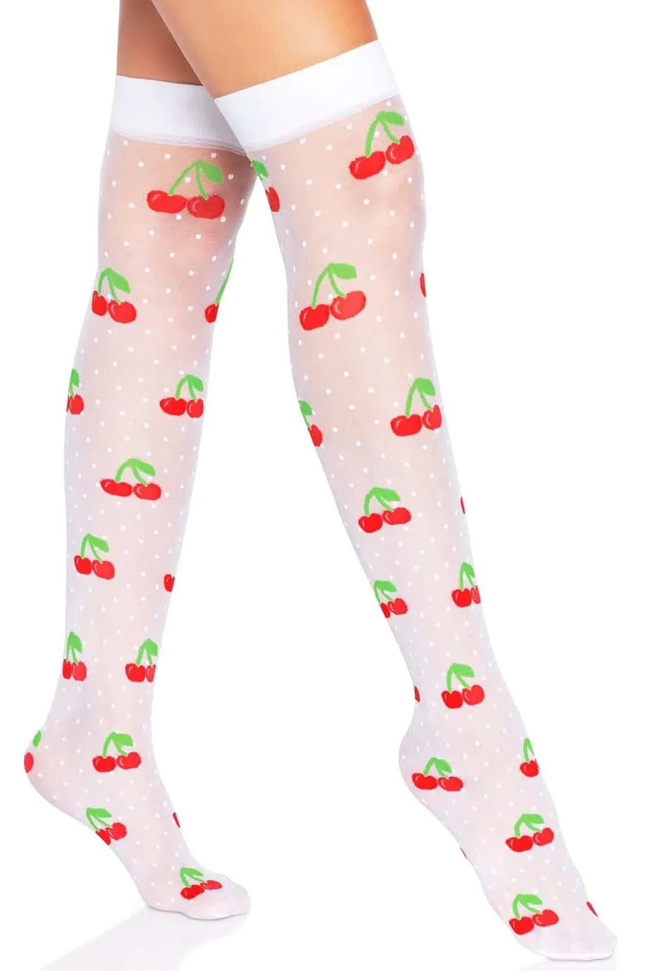 Polka Dot Cherry Stockings