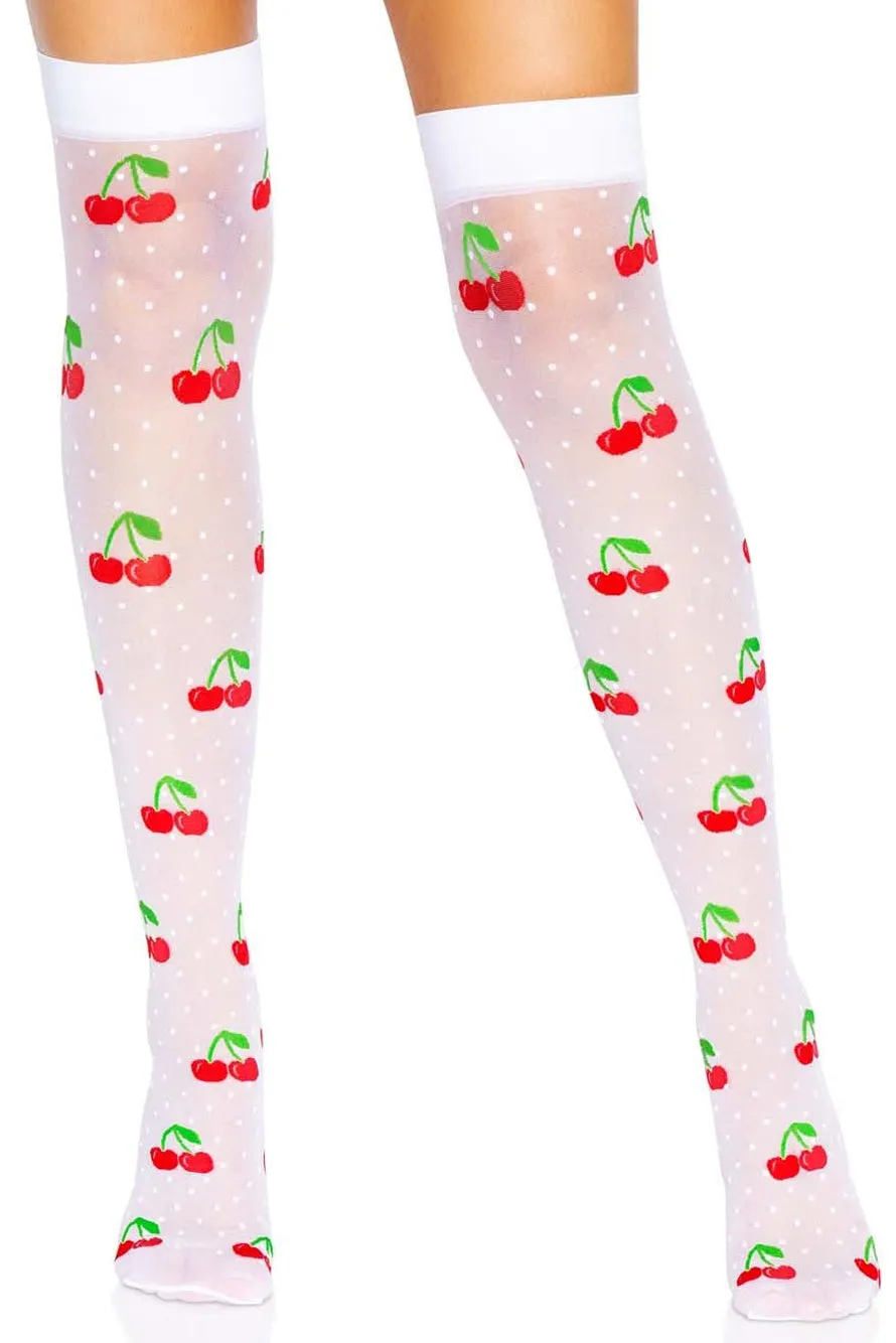 Polka Dot Cherry Stockings