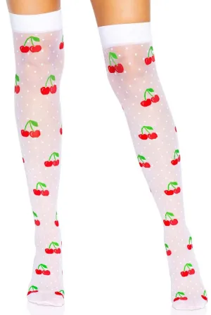 Polka Dot Cherry Stockings