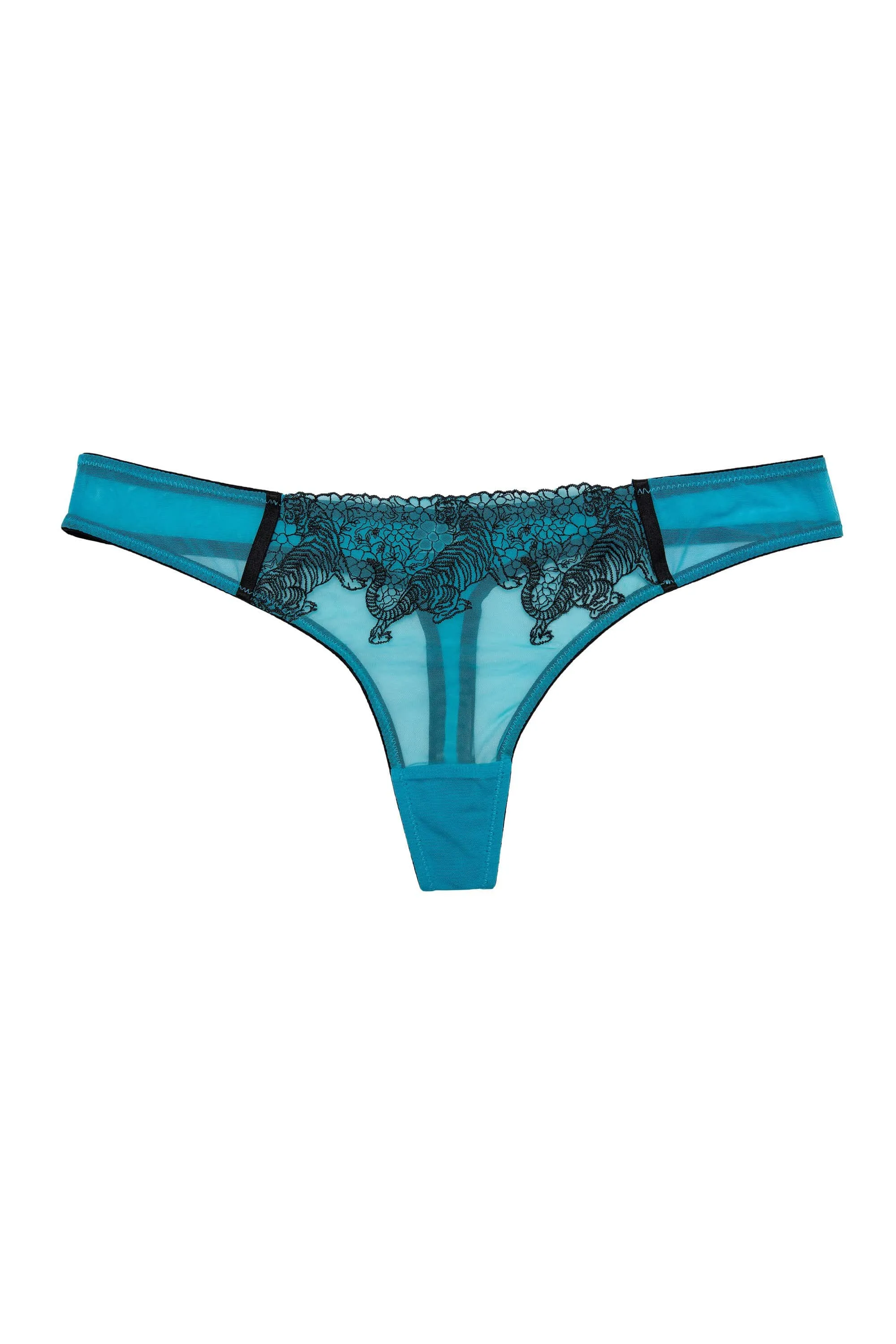 Tiger Blue Thong