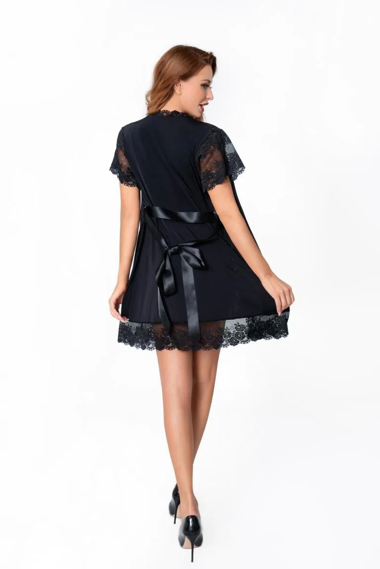 Triss Peignoir Black