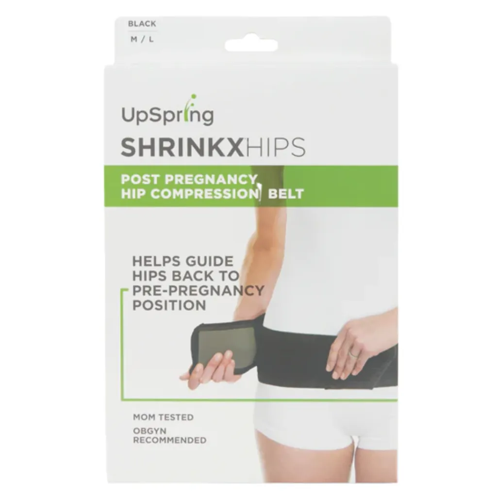 Upspring SHRINKXHIPS Black Post Pregnancy Hip Compression Belt
