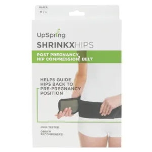 Upspring SHRINKXHIPS Black Post Pregnancy Hip Compression Belt