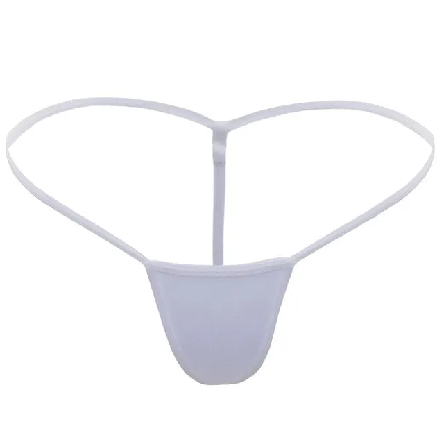 Women Sexy Ultra Thin Bikini Thongs G Strings Mini Micro Brazilian Swim Bottoms Beachwear Sunbath Low Rise Panties Tangas