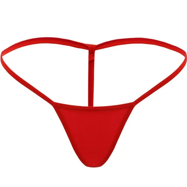 Women Sexy Ultra Thin Bikini Thongs G Strings Mini Micro Brazilian Swim Bottoms Beachwear Sunbath Low Rise Panties Tangas